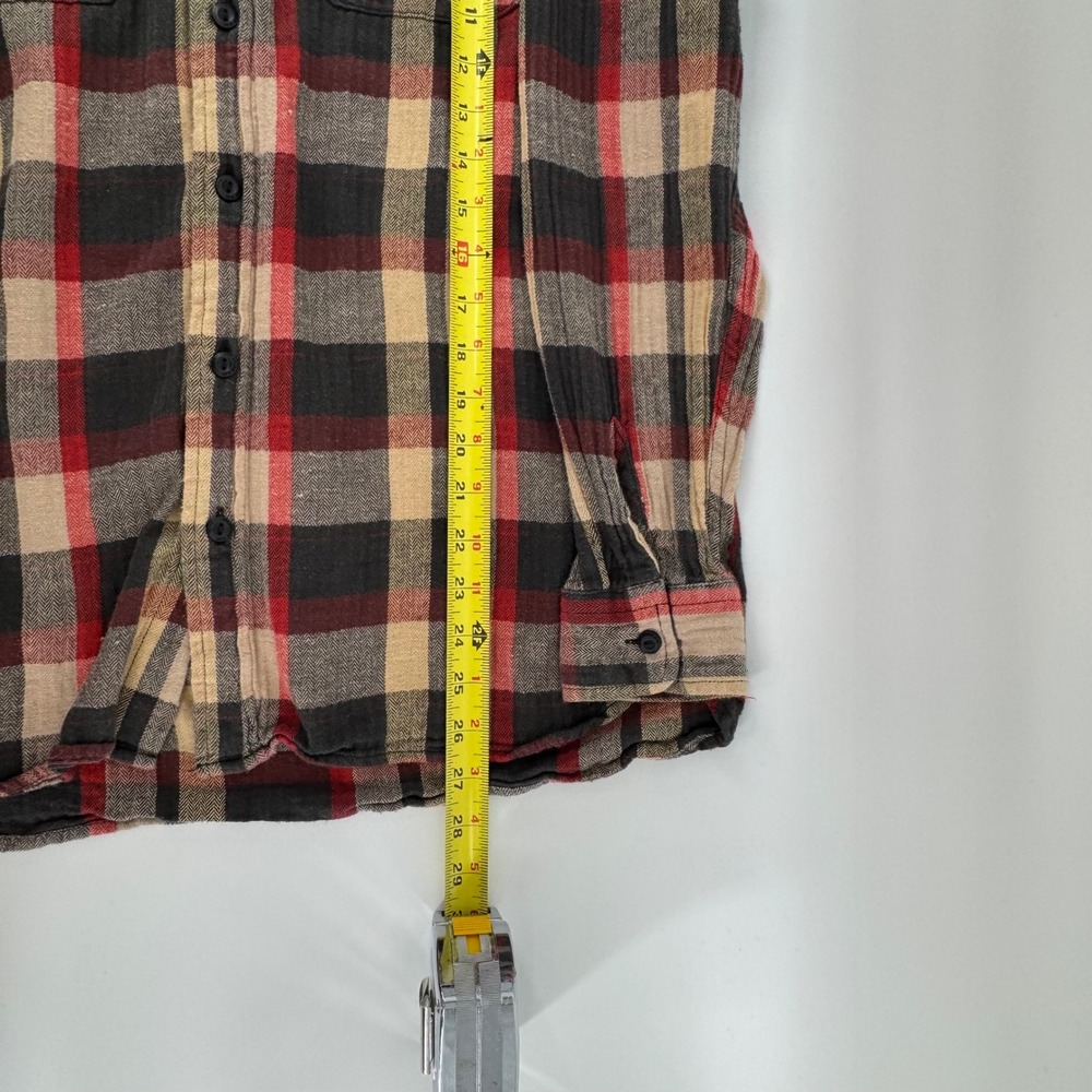 Mens Levi­s Relaxed Fit Plaid Western‎ Streetwear Flannel Long Sleeve Shirt Sz M - Picture 7 of 11